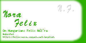nora felix business card